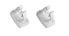 Round clips light grey, 2-pc set Ø 16 - 25 mm