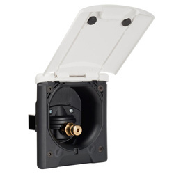 Zewnętrzne przyłącze wody do kampera z redukcją FAWO białe