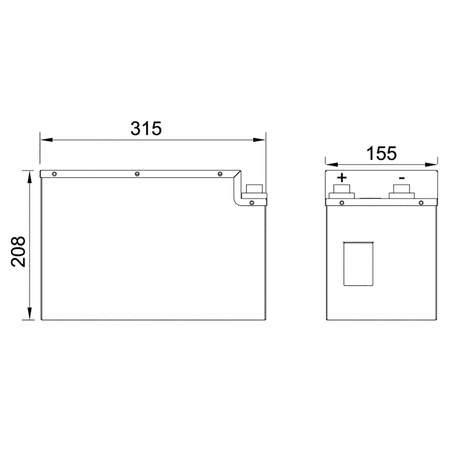 Bateria litowa Polar 210Ah 12,8V Polar