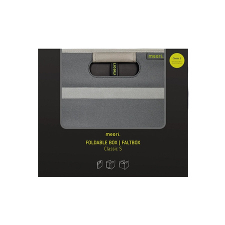 meori folding box Classic S 15 l granite grey - 32 x 27.5 x 26 cm, for camper, car and home