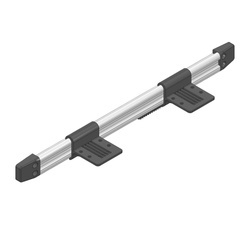 Szyna ścienna do mocowania stołu Ilse Rail 50 cm - srebrna