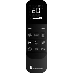 Eberspächer infrared remote control for Breezonic Performance HP and Performance Plus HP air conditioners - black, with display