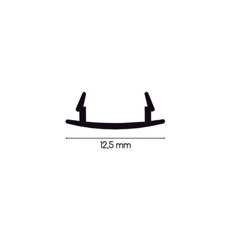 LED door profile cover - 220 cm
