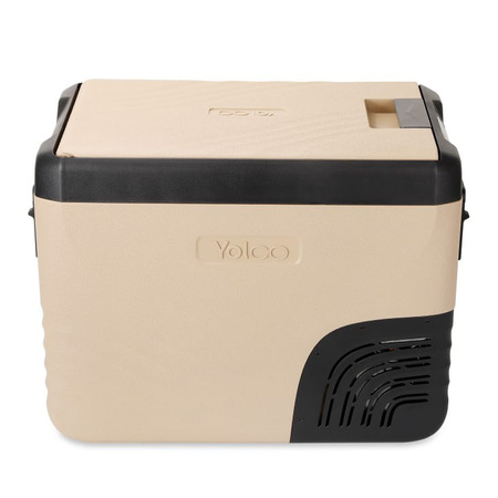 Yolco przenośna lodówka kompresorowa KX40 34 l, dwustrefowa, piaskowa