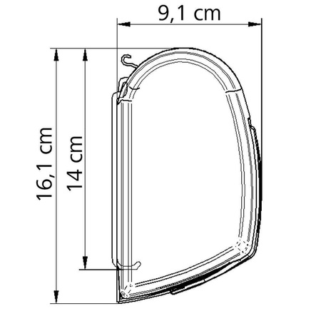 Thule Omnistor 5200 wall awning 4.52 x 2.50 m - anthracite case, Mystic Grey fabric, model 301243