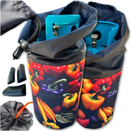 Cover for a 11kg VEGE gas cylinder GalloNero