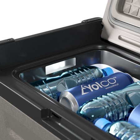 Yolco przenośna lodówka kompresorowa FCX25 25 l, kremowa