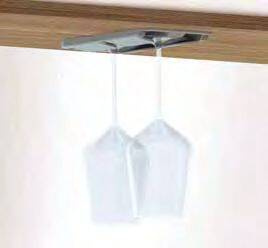 Caravan Kitchen Stemware glas holder, 2-pc set beige-grey