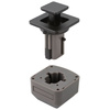 R-EVOLUTION Locking System Square matt black, loose