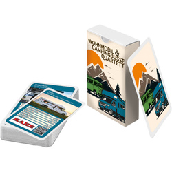quartet of motorhomes / camper vans