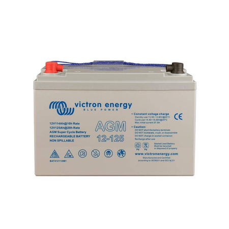 12V/125Ah AGM Super Cycle Battery (M8) 550 / 220