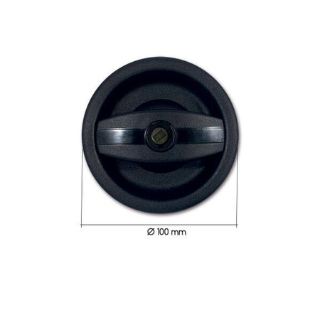 Black external handle for Europa lock right