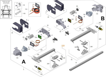 Zestaw mocujący A do Mover XT2/XT4/XT/XT L