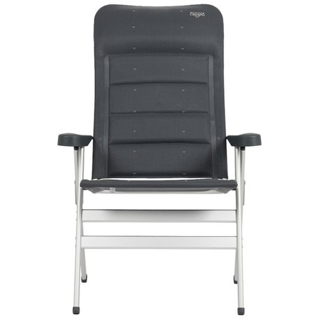 Crespo krzesło kempingowe XL ergonomiczne regulowane Deluxe antracyt
