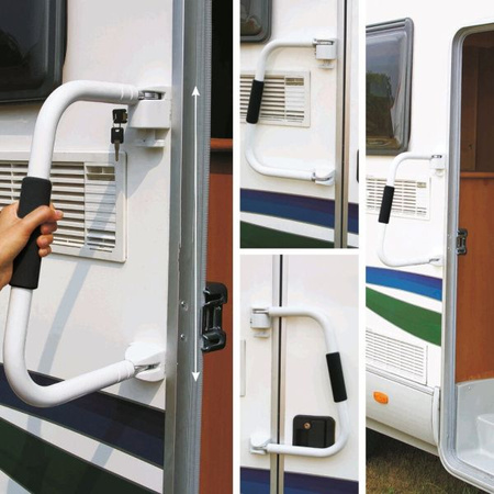 Poręcz z blokadą drzwi do kampera Fiamma Security 31 biała