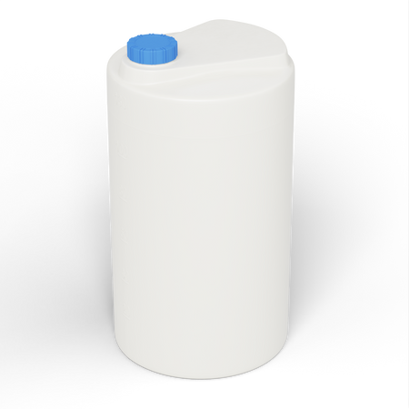 Cylindryczny pionowy pojemnik 130 l UHPLAST biały