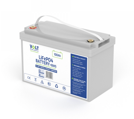 VOLT akumulator LiFePO4 12,8V 100Ah (100A) BMS