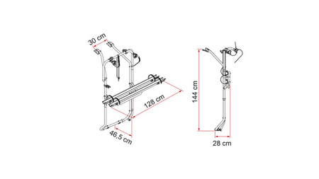 Rower dostawczy VW T5 D / T6 D - srebrny