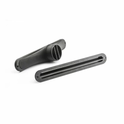 Wylot powietrza o przyłączu prostym z pokrywą lamelową 25cm do przykręcania