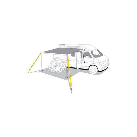 Fiamma Tie Down Black pas napinający markizy - czarny, 11 m