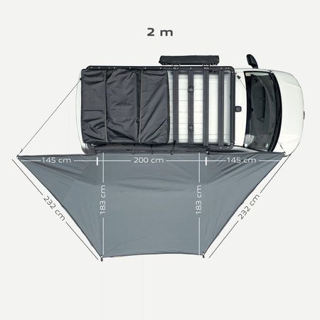 horntools Markiza Horizon 180° 200 cm