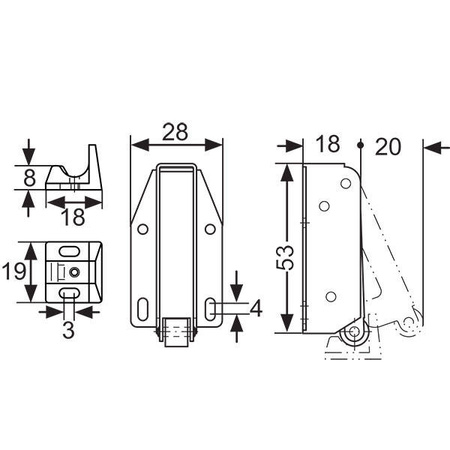 Automatic snap closure - large