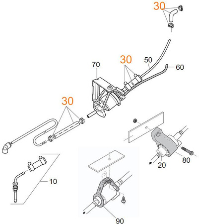 Fuel line adapter kit for Combi 6 E