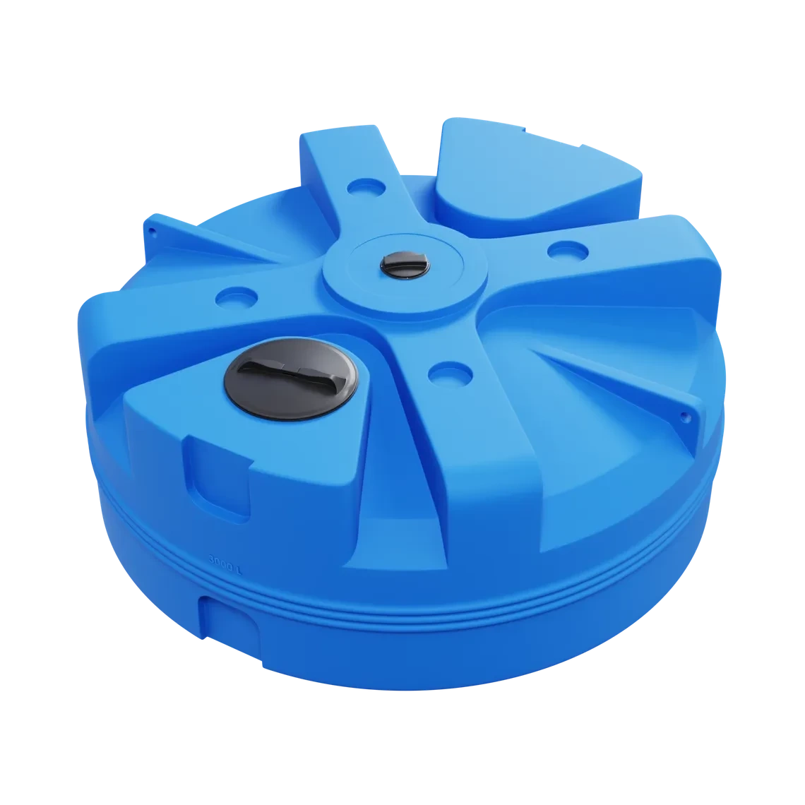 Zbiornik UHPLAST V-3000F 3000 l niebieski