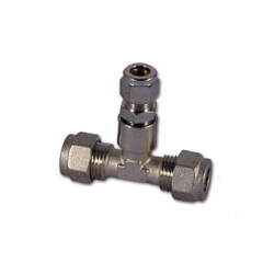 Gas reduction T-piece Ø 8-10-10 mm