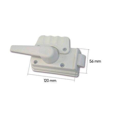Complete white Zadi caravan lock