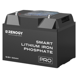 Akumulator Renogy LiFePO4 12V 100Ah Pro Smart z Bluetooth i funkcją samonagrzewania