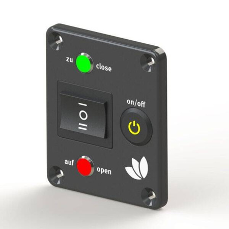 LILIE GrauGELB elektryczny zawór kulowy 40 mm XL 12 V ze wskaźnikiem położenia - spust wody szarej, przepływ 855 mm²