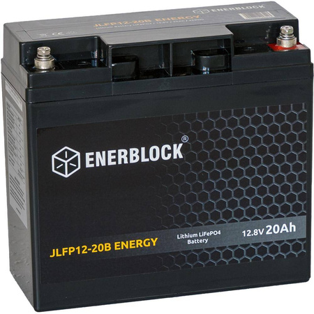 Akumulatory Enerblock LiFePO4 LITHIUM ENERGY Seria JLFP 12,8V, 20AH