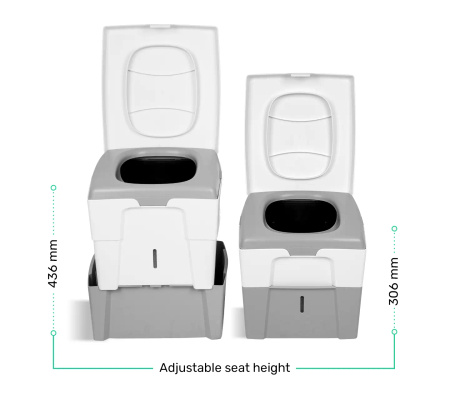 TROBOLO WandaGO starter kit - separating toilet, 25 l litter and 6.5 l inlays