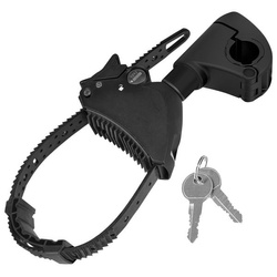 EUFAB uchwyt ramy roweru na pasek krótki zdejmowany czarny 3-10 cm