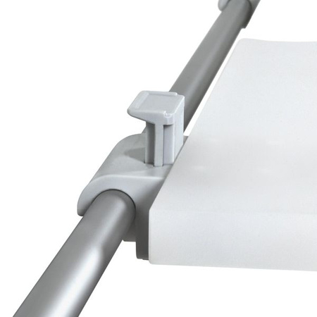 Zestaw szyn przesuwnych Fawo do stołu - srebrnoszary