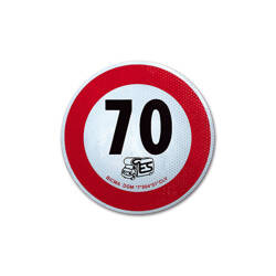 Type-approved speed disc 70 km/h