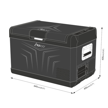 Yolco przenośna lodówka kompresorowa GCX37 37 l, czarna