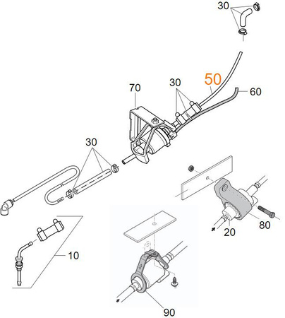 Fuel line 5x1.5mm for Combi D 6 E