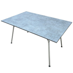 Isabella folding camping table 160 x 90 cm - grey, Zinox MegaFrame steel legs, 170 kg load