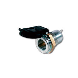 Metalowe gniazdo DIN z pokrywą - 12 V / 16 A
