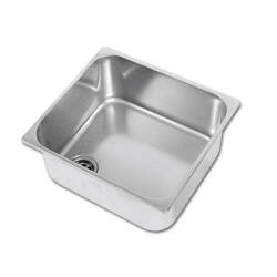 Kwadratowy zlewozmywak ze stali nierdzewnej - 350 x 320 mm - LA1402