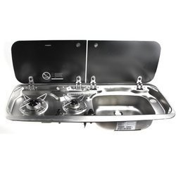 Dometic Smev MO9222R dwupalnikowa kompaktowa kuchenka gazowa i zlew w jednym - PRAWY