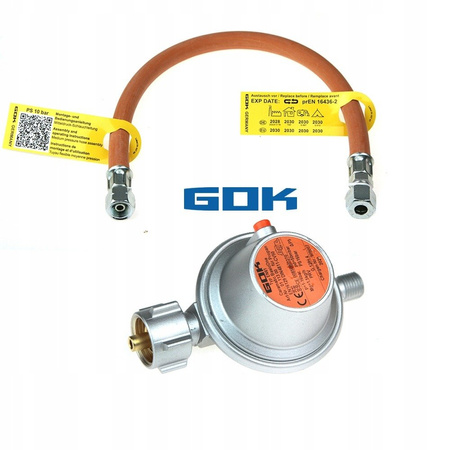 Zestaw GOK Reduktor 50mb + przewód 400mm, wąż - kampery