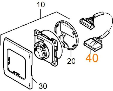 Control panel cable, 10 m for E 2400 / E 4000