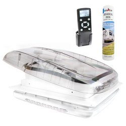 PlusFan z klejem montażowym - wentylator dachowy przezroczysty