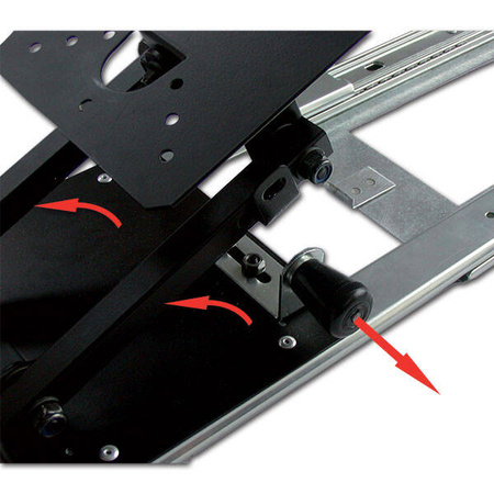 Extendable side LCD TV stand