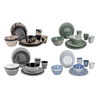 Tableware Series Mix & Match, 16 Pcs., beige/black