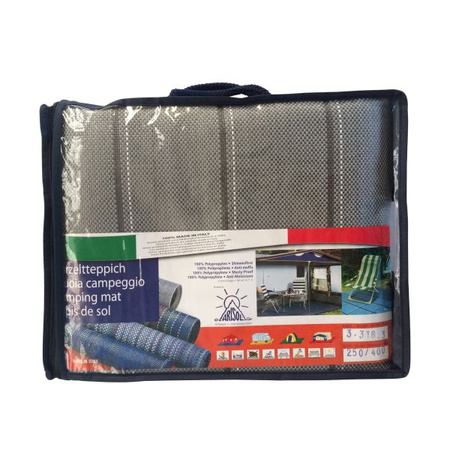 Dywan namiotowy Arisol Standard 300x600 cm stalowy szary przewiewny
