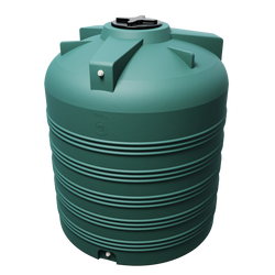 Cylindryczny pionowy pojemnik 3000 l UHPLAST zielony